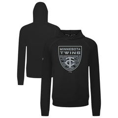 Minnesota Twins Levelwear Mandate Buckler Tri-Blend Pullover Hoodie Black