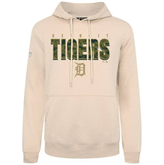 Detroit Tigers Levelwear Podium Protect Pullover Hoodie Khaki