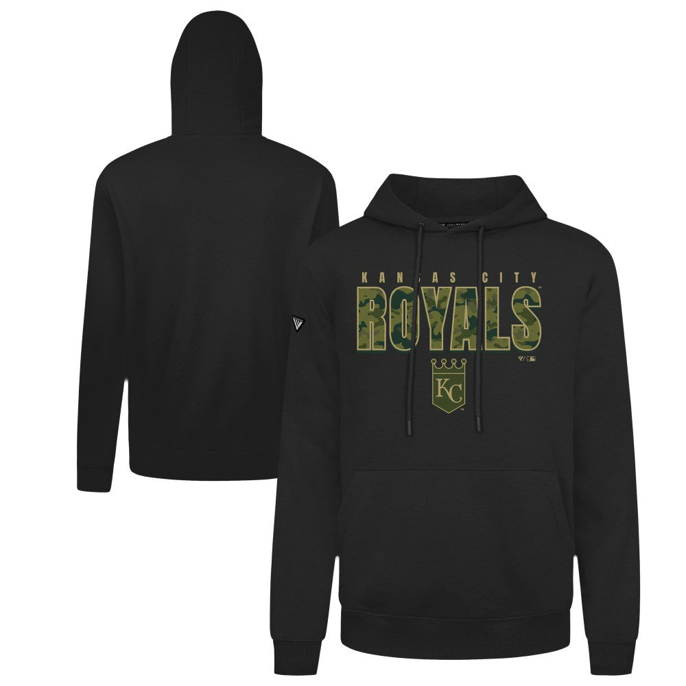 Kansas City Royals Levelwear Podium Protect Pullover Hoodie Black
