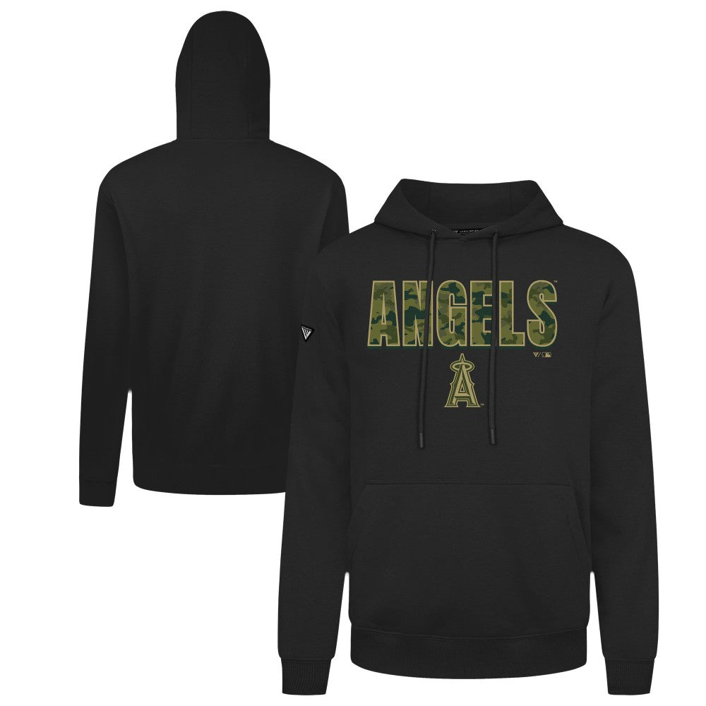 Los Angeles Angels Levelwear Podium Protect Pullover Hoodie Black