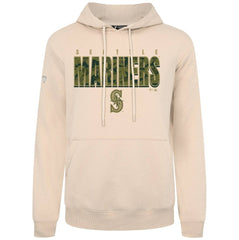 Seattle Mariners Levelwear Podium Protect Pullover Hoodie Khaki