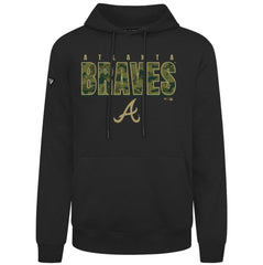 Atlanta Braves Levelwear Podium Protect Pullover Hoodie Black