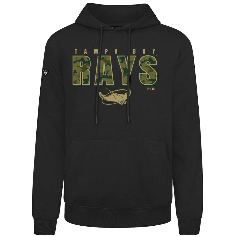 Tampa Bay Rays Levelwear Podium Protect Pullover Hoodie Black
