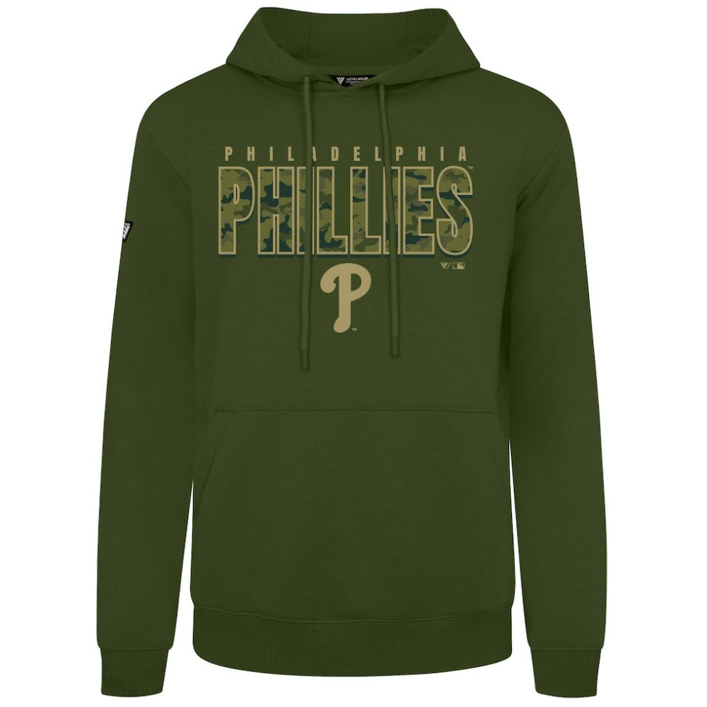 Philadelphia Phillies Levelwear Podium Protect Pullover Hoodie Green