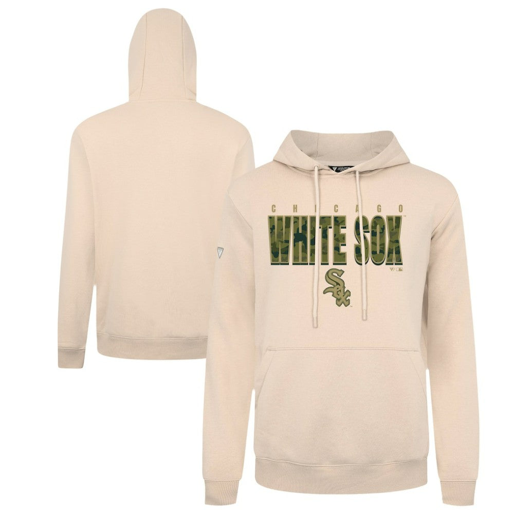 Chicago White Sox Levelwear Podium Protect Pullover Hoodie Khaki