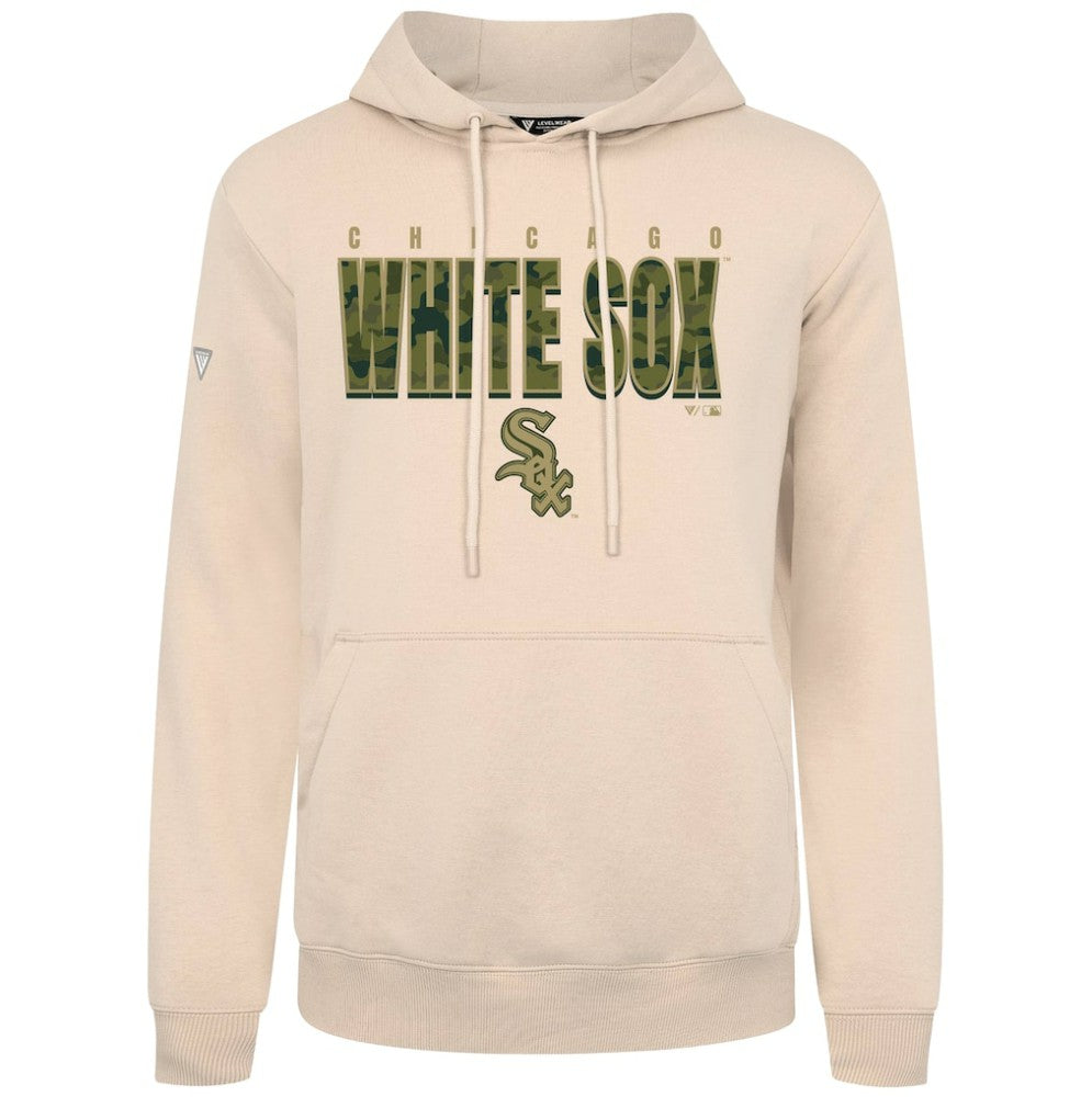 Chicago White Sox Levelwear Podium Protect Pullover Hoodie Khaki