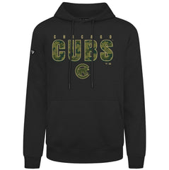 Chicago Cubs Levelwear Podium Protect Pullover Hoodie Black