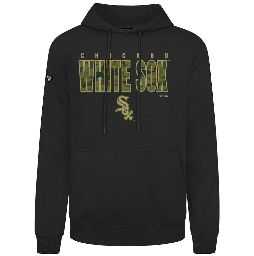 Chicago White Sox Levelwear Podium Protect Pullover Hoodie Black