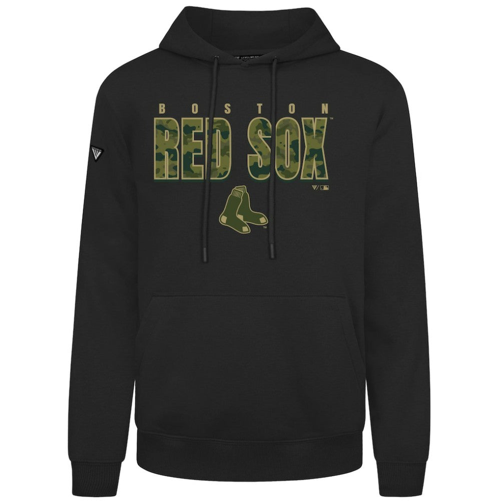 Boston Red Sox Levelwear Podium Protect Pullover Hoodie Black