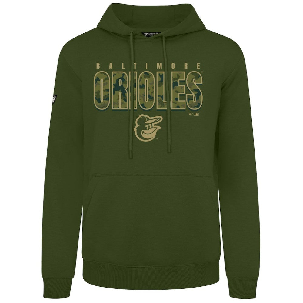 Baltimore Orioles Levelwear Podium Protect Pullover Hoodie Green