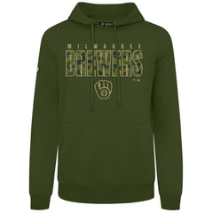 Milwaukee Brewers Levelwear Podium Protect Pullover Hoodie Green