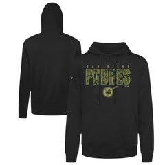 San Diego Padres Levelwear Podium Protect Pullover Hoodie Black