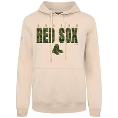 Boston Red Sox Levelwear Podium Protect Pullover Hoodie Khaki