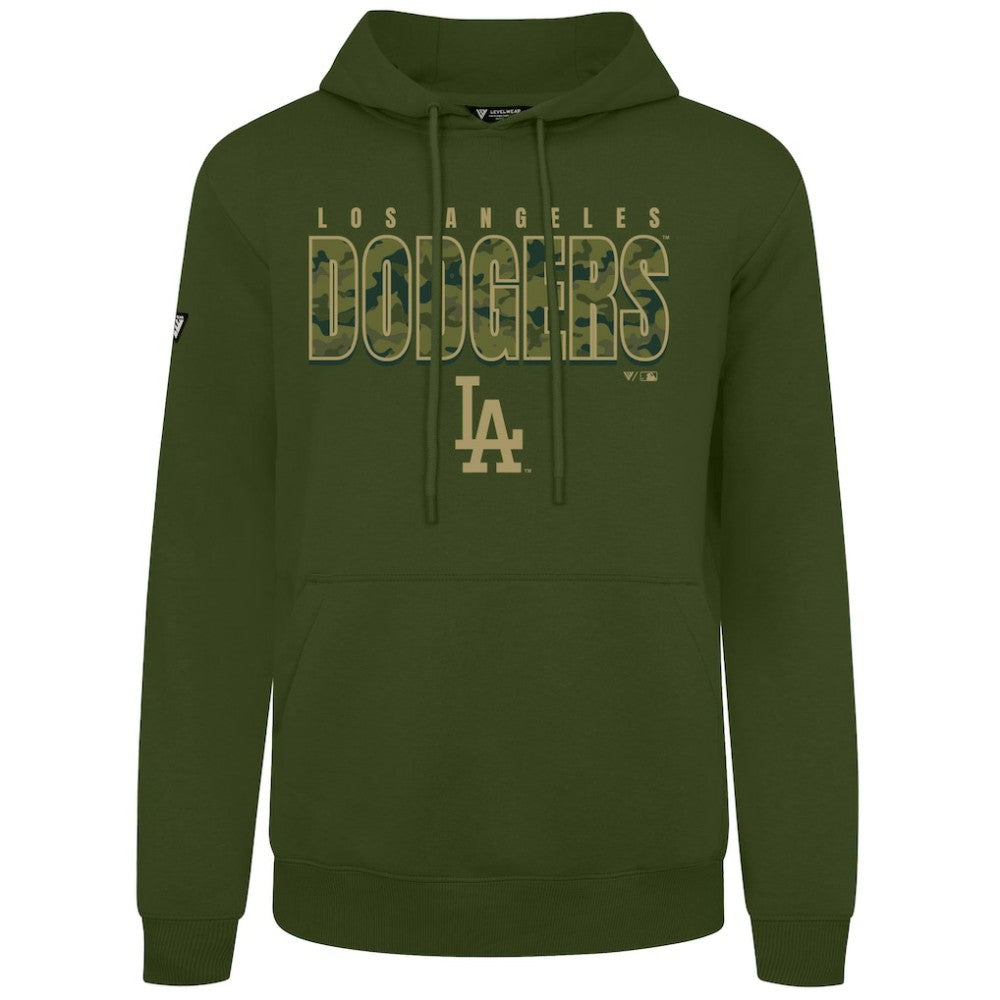 Los Angeles Dodgers Levelwear Podium Protect Pullover Hoodie Green
