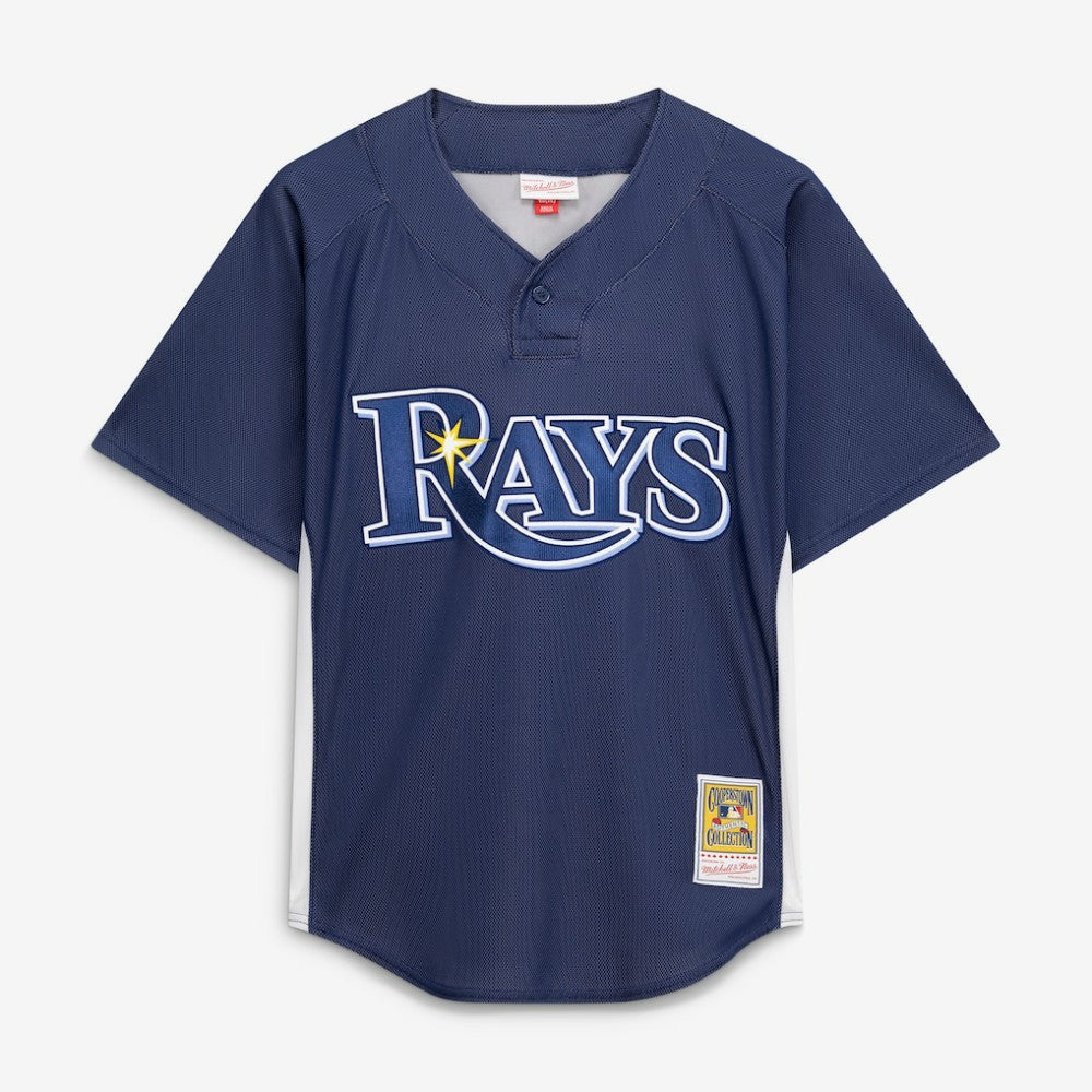 Evan Longoria Tampa Bay Rays Authentic Batting Practice Jersey Navy | Mitchell & Ness