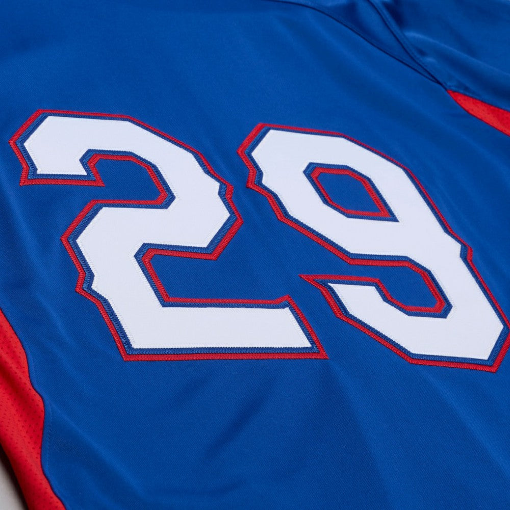 Adrian Beltre Texas Rangers Cooperstown Mesh Batting Practice Button-Up Jersey Royal | Mitchell & Ness