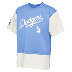 Los Angeles Dodgers Outerstuff Youth Ultimate Pastels Premium Double Run T-Shirt Royal/Cream