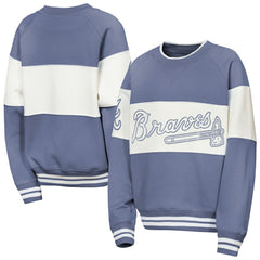Atlanta Braves Outerstuff Youth Ultimate Pastels On Base Sweatshirt Blue