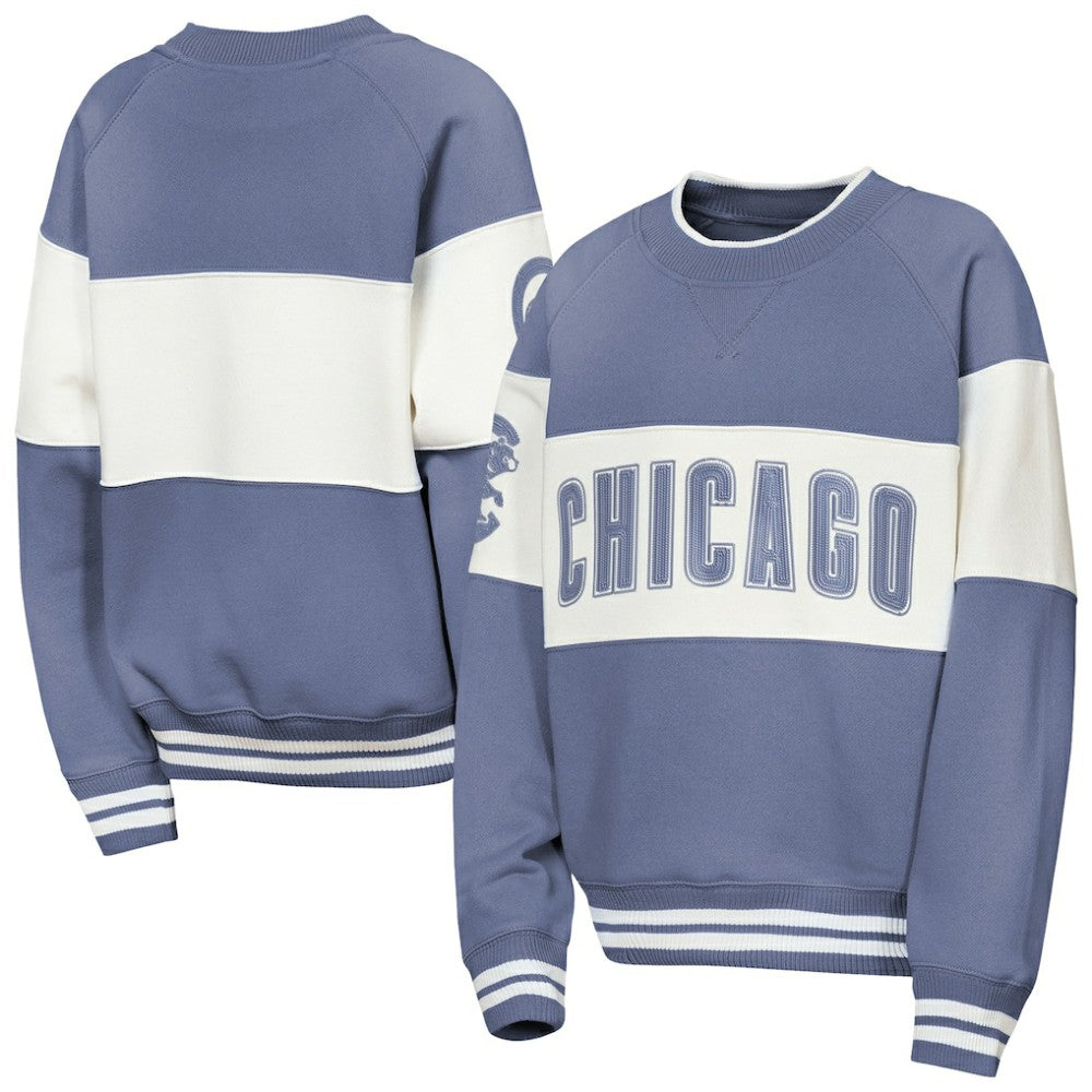 Chicago Cubs Outerstuff Youth Ultimate Pastels On Base Sweatshirt Blue