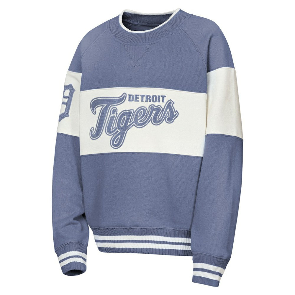 Detroit Tigers Outerstuff Youth Ultimate Pastels On Base Sweatshirt Blue