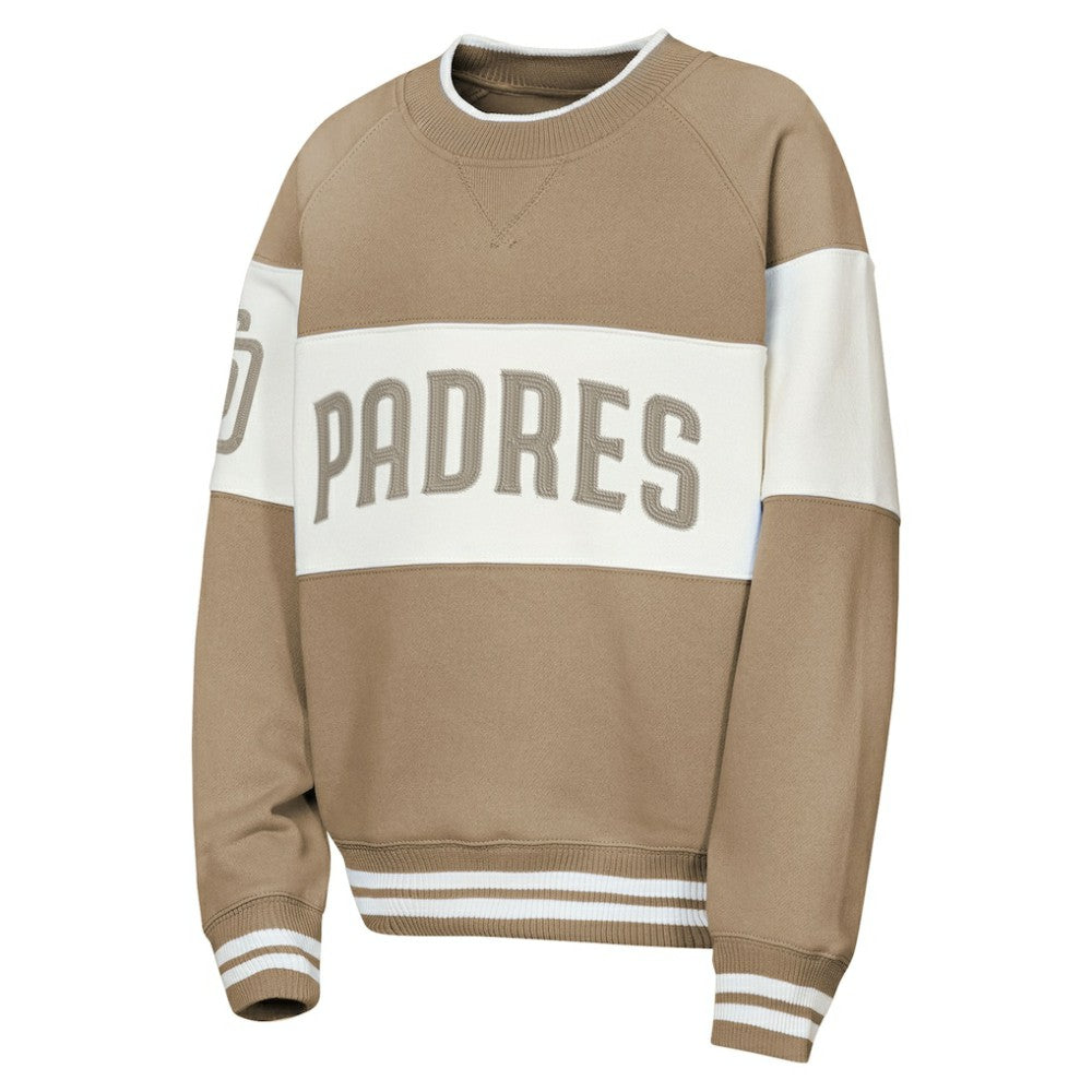 San Diego Padres Outerstuff Youth Ultimate Pastels On Base Sweatshirt Brown