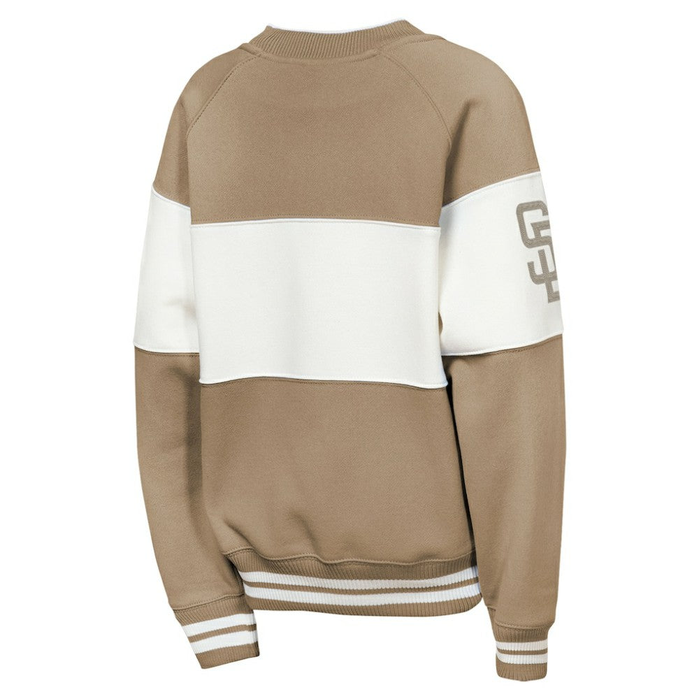 San Diego Padres Outerstuff Youth Ultimate Pastels On Base Sweatshirt Brown