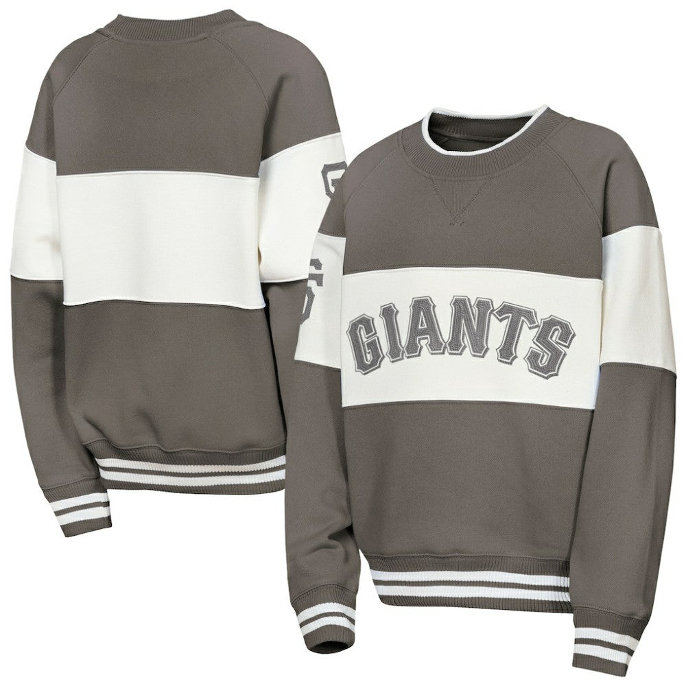San Francisco Giants Outerstuff Youth Ultimate Pastels On Base Sweatshirt Gray