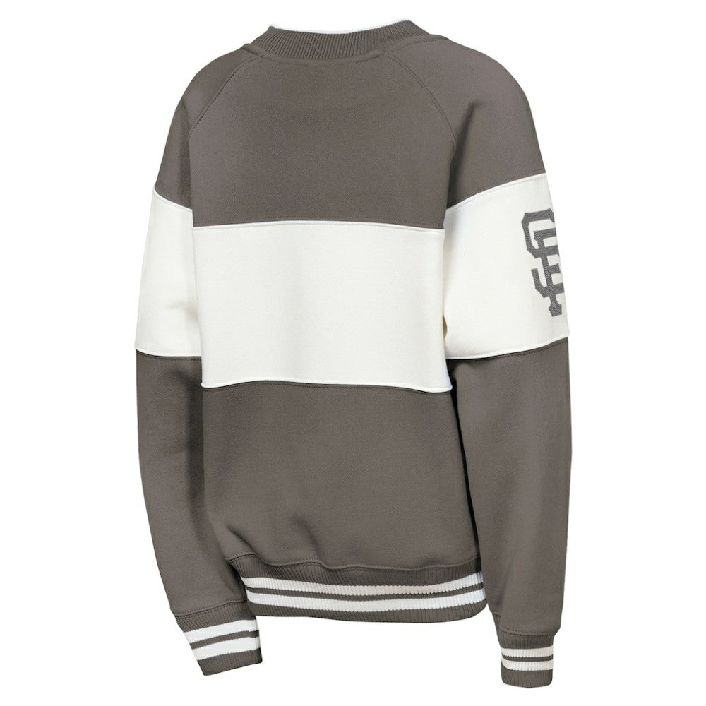 San Francisco Giants Outerstuff Youth Ultimate Pastels On Base Sweatshirt Gray