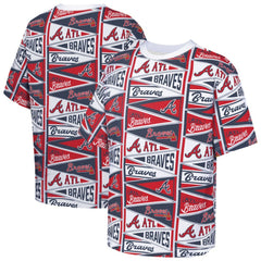 Atlanta Braves Outerstuff Youth All-Over Pennant T-Shirt Red
