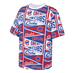 Chicago Cubs Outerstuff Youth All-Over Pennant T-Shirt Red