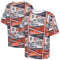 Detroit Tigers Outerstuff Youth All-Over Pennant T-Shirt Orange