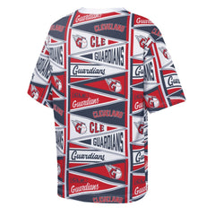 Cleveland Guardians Outerstuff Youth All-Over Pennant T-Shirt Red