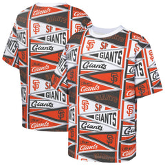 San Francisco Giants Outerstuff Youth All-Over Pennant T-Shirt Orange
