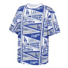 Los Angeles Dodgers Outerstuff Youth All-Over Pennant T-Shirt Blue