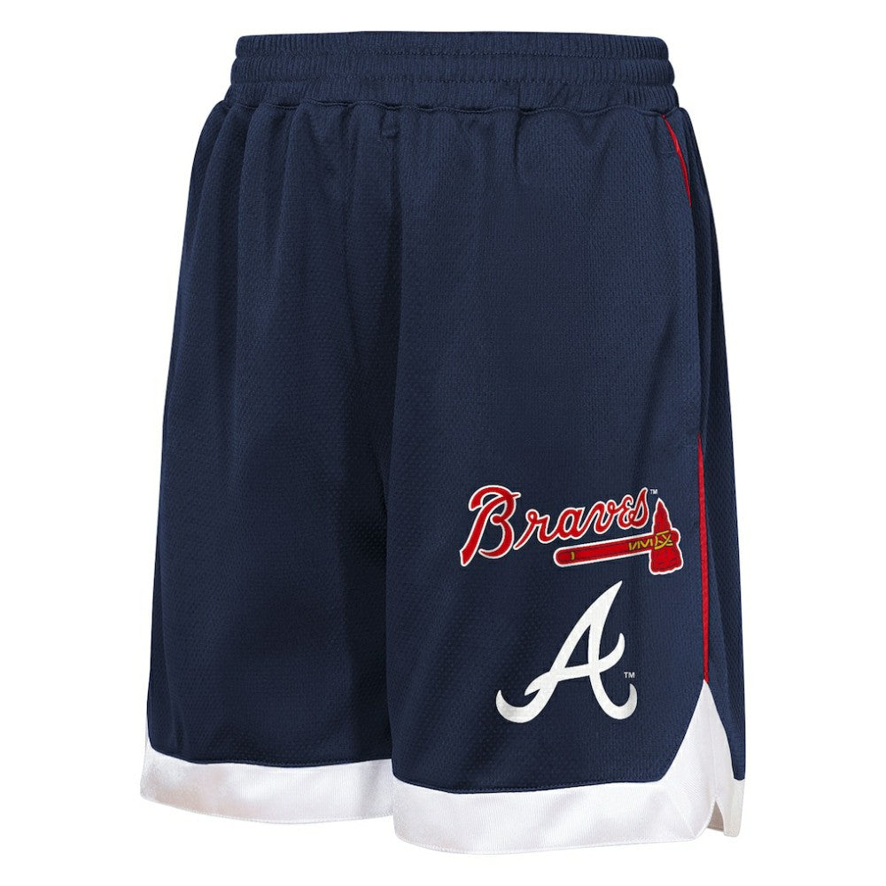 Atlanta Braves Outerstuff Youth Big League All Star Fashion Shorts Navy