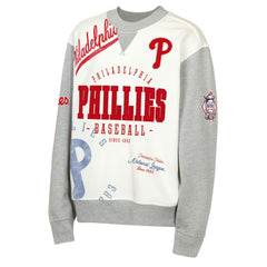 Philadelphia Phillies Outerstuff Youth Big League Power Hit Fleece Sweatshirt Cream/Gray