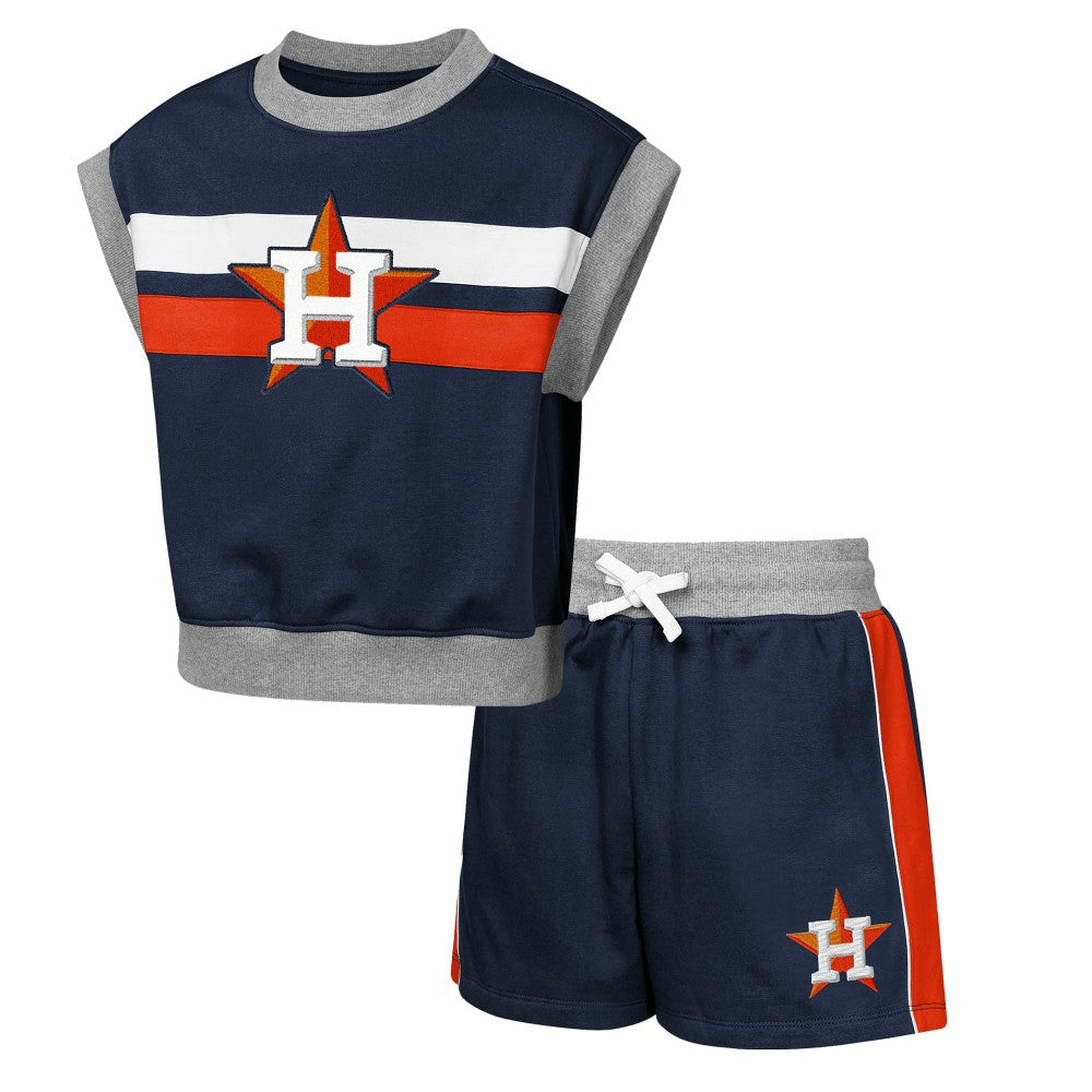 Houston Astros Outerstuff Youth Big League Short Stop T-Shirt & Shorts Set Navy