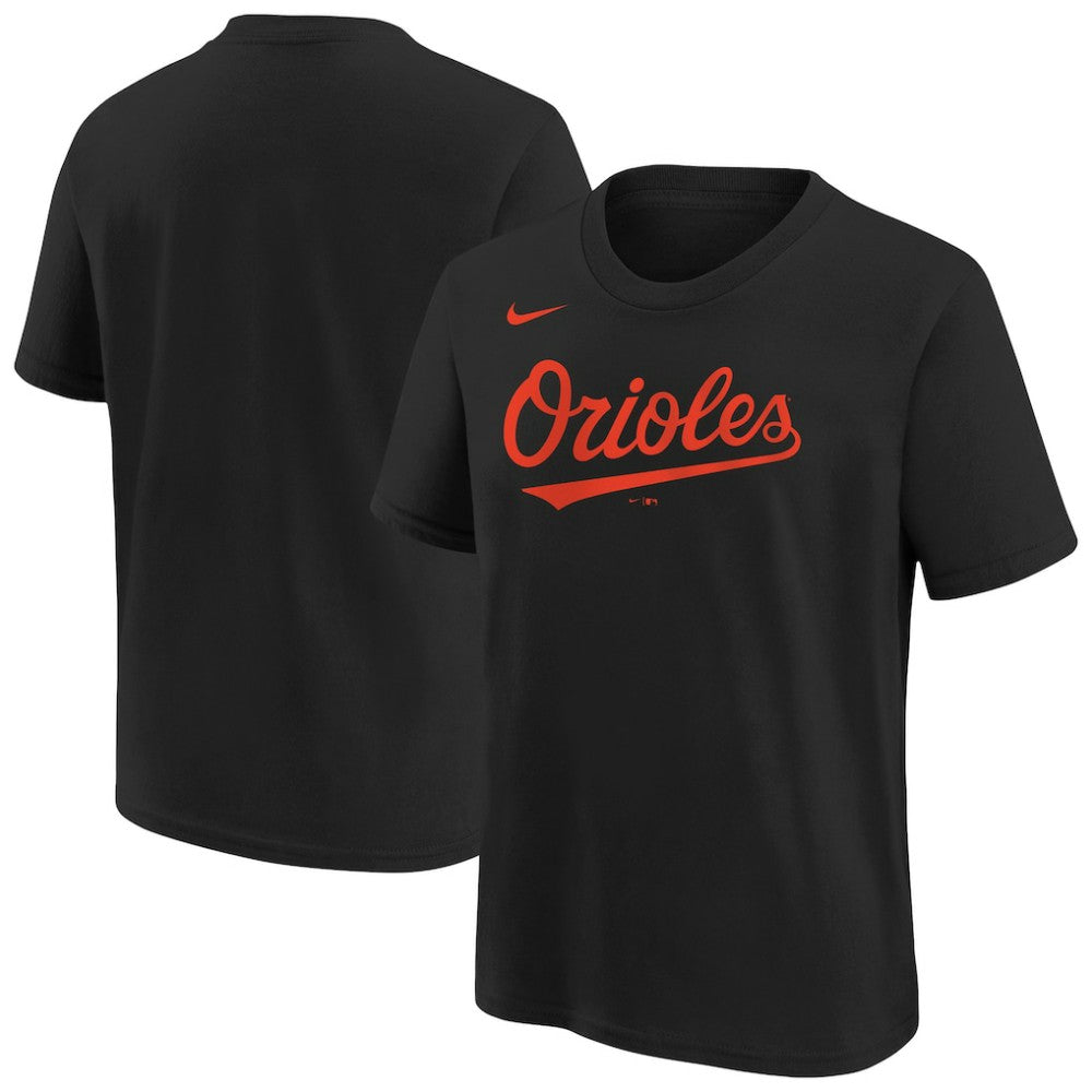 Baltimore Orioles Youth Wordmark T-Shirt Black | Nike