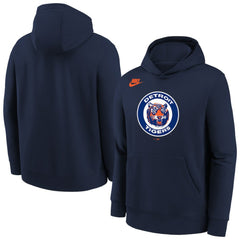 Detroit Tigers Youth Club Fleece Hoodie Athletic Navy | Nike