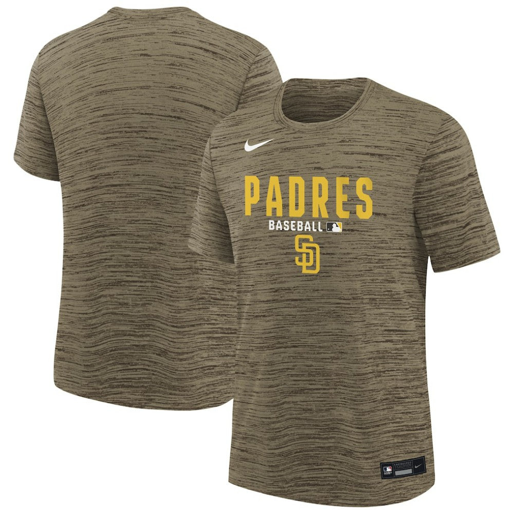 San Diego Padres Youth Authentic Collection Velocity Dri-FIT T-Shirt Brown | Nike