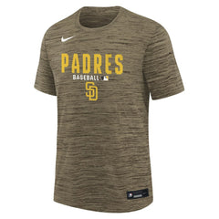 San Diego Padres Youth Authentic Collection Velocity Dri-FIT T-Shirt Brown | Nike