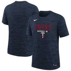 Minnesota Twins Youth Authentic Collection Velocity Dri-FIT T-Shirt Navy | Nike
