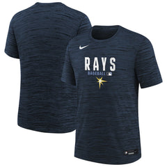 Tampa Bay Rays Youth Authentic Collection Velocity Dri-FIT T-Shirt Navy | Nike
