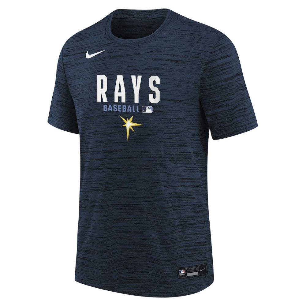 Tampa Bay Rays Youth Authentic Collection Velocity Dri-FIT T-Shirt Navy | Nike