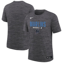 Miami Marlins Youth Authentic Collection Velocity Dri-FIT T-Shirt Black | Nike