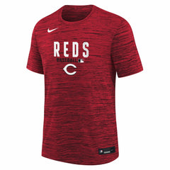 Cincinnati Reds Youth Authentic Collection Velocity Dri-FIT T-Shirt Red | Nike