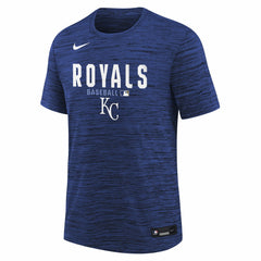 Kansas City Royals Youth Authentic Collection Velocity Dri-FIT T-Shirt Royal | Nike