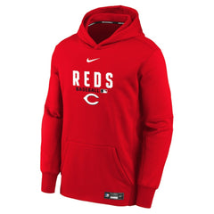 Cincinnati Reds Youth Authentic Collection Therma-FIT Hoodie Red | Nike