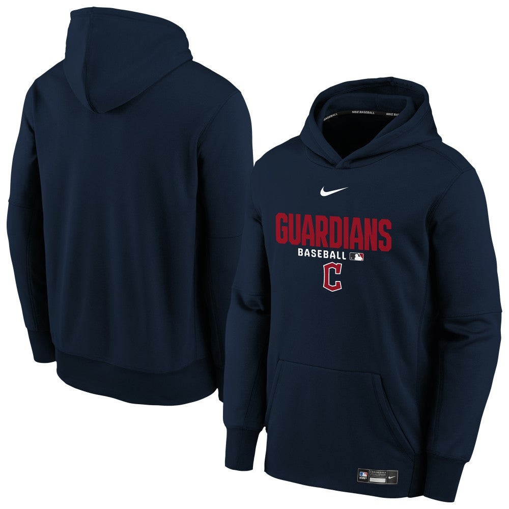 Cleveland Guardians Youth Authentic Collection Therma-FIT Hoodie Navy | Nike