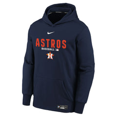 Houston Astros Youth Authentic Collection Therma-FIT Hoodie Navy | Nike